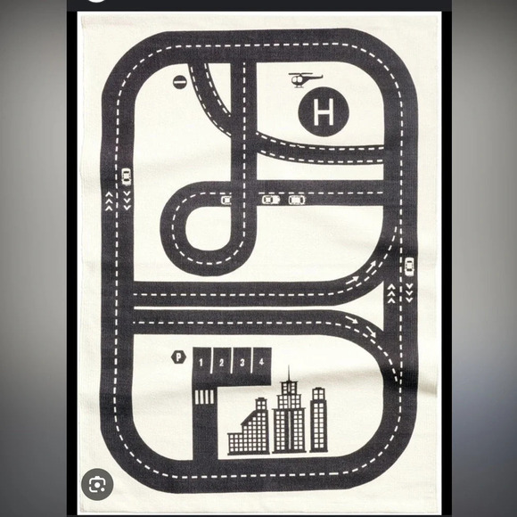 H&M Other - H&M Cotton Rug with Printed Motif